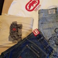 Original Ultra Vintage ECKO UNLTD Denim Shorts & Cotton T-Shirts, снимка 1 - Къси панталони - 29570557