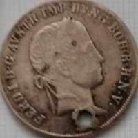 Сребърна монета 20 кройцера 1848, снимка 2 - Нумизматика и бонистика - 40685426