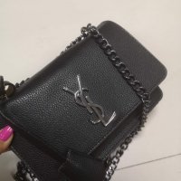 Луксозна Черна чанта YSL, снимка 1 - Чанти - 33867265