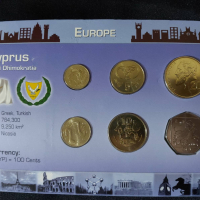 Комплектен сет - Кипър 2004 , 6 монети, снимка 1 - Нумизматика и бонистика - 44516796