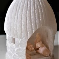 Перу мрамор скулптора Рождество мини ръчна работа, снимка 1 - Статуетки - 30804492