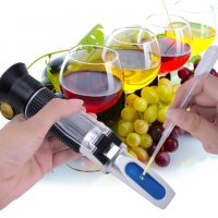 Рефрактометър за вино и ракия - 3 в 1, снимка 4 - Домашни напитки - 39335862