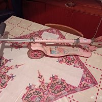 Детска тротинетка - розова сгъваема метална със спирачка и звънче, снимка 12 - Ролери, кънки - 38903667