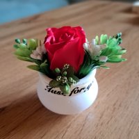 Сапунени рози, снимка 14 - Изкуствени цветя - 38183779