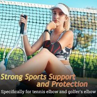 Нови 2 броя Тенис голф Лакътна скоба Компресионен ръкав Мъже Жени, снимка 4 - Други - 42537623
