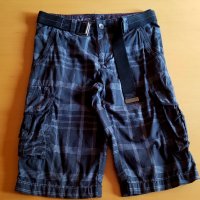 Къси карго панталони XSIDE за момче със стабилен текстилен колан, снимка 1 - Детски къси панталони - 44473312