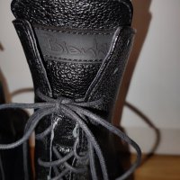 Дамски боти от естествена кожа Bianki с отворена пета и пръсти цена 89 лв. номер 37, снимка 3 - Дамски обувки на ток - 44222960