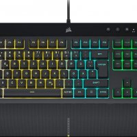 Геймърска клавиатура Corsair K55 RGB PRO, черен, USB, снимка 1 - Клавиатури и мишки - 39260979
