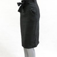 Черна пола с панделка Nife - S, снимка 4 - Поли - 42804544