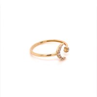 Златен дамски пръстен 1,03гр. размер:57 14кр. проба:585 модел:20021-2, снимка 3 - Пръстени - 42528401