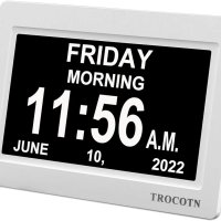 TROCOTN 7-инчов цифров часовник, календар, снимка 1 - Друга електроника - 42437033