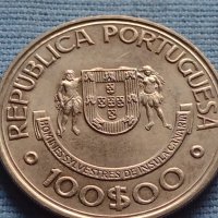 Монета 100 ескудос 1989г. Португалия КОРАБИ ILHAS CANARIAS 34330, снимка 3 - Нумизматика и бонистика - 42711192