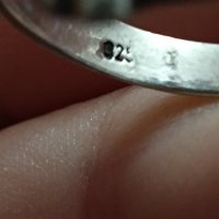 Красив сребърен пръстен с аметист #15S, снимка 6 - Пръстени - 44327075