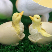 3D Пиле в яйце силиконов молд форма фондан шоколад свещ гипс украса, снимка 1 - Форми - 36458352