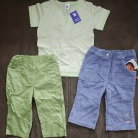 Ново за момиче 74-80 см панталони и тениска, снимка 1 - Комплекти за бебе - 40435900