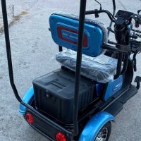 Електрическа триместна триколка с покривMaxMotors X1 1500W Blue, снимка 5 - Инвалидни колички - 44185173
