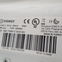 Продавам Люк за пералня Indesit IWC 71051, снимка 3 - Перални - 38978222