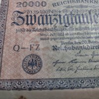 Райх банкнота-Германия- 20 000 марки / 1923 година- 17989, снимка 4 - Нумизматика и бонистика - 31015506