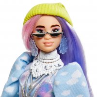 Кукла BARBIE - Екстра мода, с двуцветна коса GVR05, снимка 4 - Кукли - 34935145