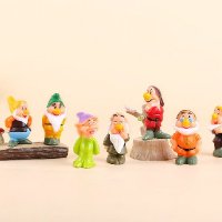 Седемте джуджета на Снежанка пластмасови фигурки за игра и украса на торта играчки, снимка 2 - Фигурки - 30930580