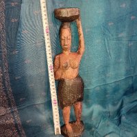 скулптура ръчно направена от Африка, снимка 3 - Антикварни и старинни предмети - 42143939