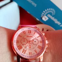 НОВО! Много красив дамски часовник в розов цвят , снимка 2 - Дамски - 40579211
