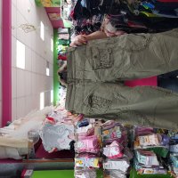 Продавам мъжки панталон памучен, зеленкав, снимка 2 - Панталони - 29204164