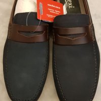 Ликвидация! Мъжки велурени мокасини Сини Нови с етикет летни обувки, снимка 7 - Мокасини - 33765145