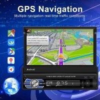 Мултимедия, плеър, 7", Андроид, единичен дин, навигация, за кола, за автомобил, Android, снимка 6 - Аксесоари и консумативи - 31628028