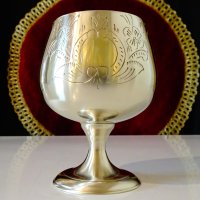 Чаша за вино,бокал от бронз,барок. , снимка 2 - Антикварни и старинни предмети - 42752540