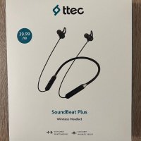 Безжични Слушалки, TTEC SoundBeat Plus Handsfree Bluetooth, Черен, снимка 1 - Bluetooth слушалки - 40159628