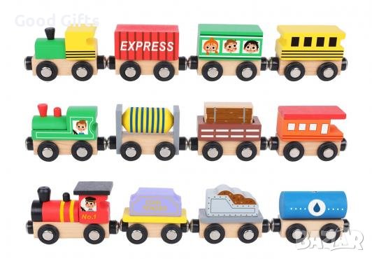 ДЕТСКО ДЪРВЕНО МАГНИТНО ВЛАКЧЕ, снимка 1