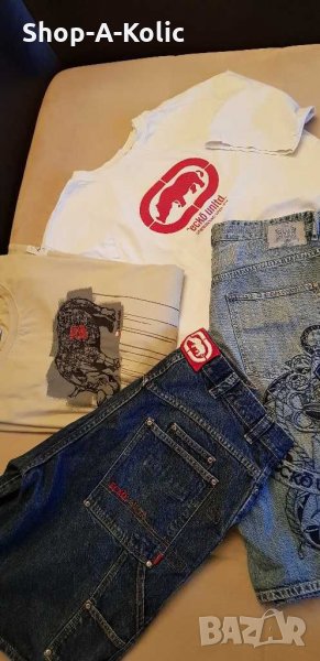 Original Ultra Vintage ECKO UNLTD Denim Shorts & Cotton T-Shirts, снимка 1