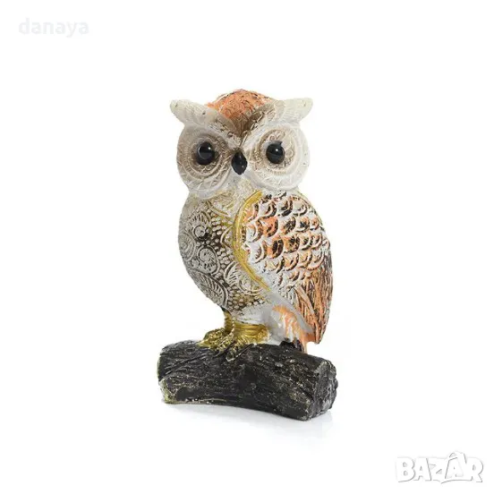 5831 Статуетка сувенир Бухал – символ на мъдрост, защита и успех, 8×4 cm, снимка 1