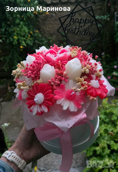 Ароматни букети от свещи, ръчна изработка , снимка 1