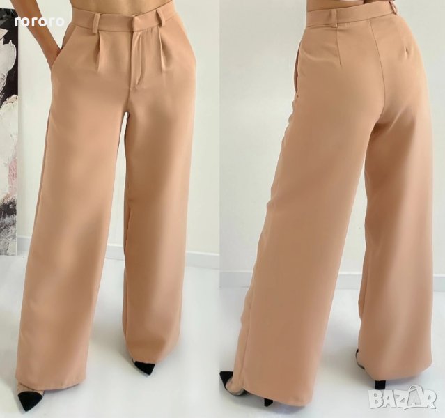 Дамски бежов панталон-С/М размер, снимка 1
