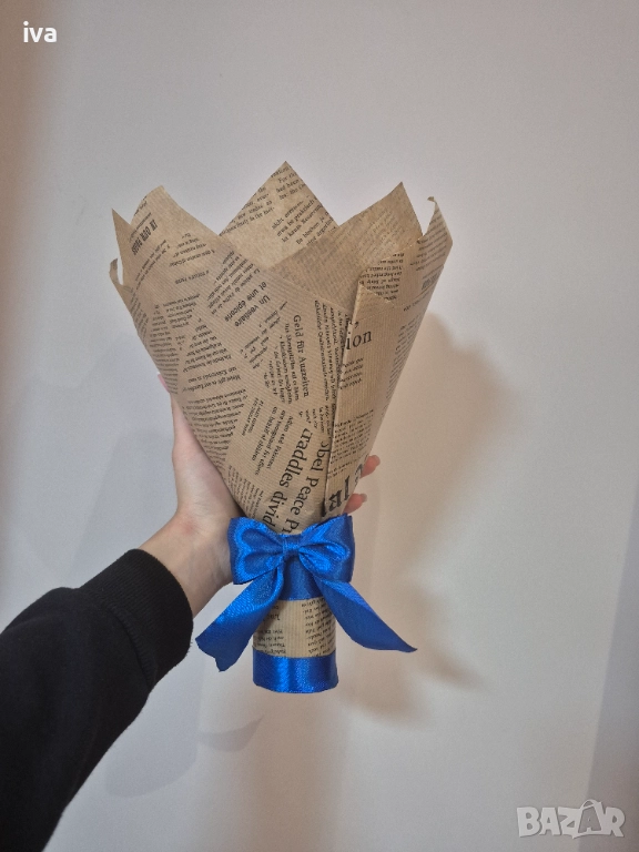 Букет от сатенени рози, снимка 1