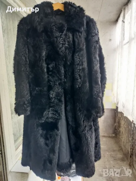Дамско кожено палто от естествен косъм кожух норка , визон ., снимка 1