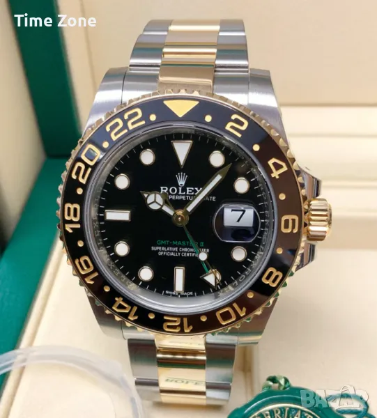 Rolex GMT-Master II 40mm Two-Tone Yellow Gold Black Dial Ceramic Automatic Различни Варианти, снимка 1