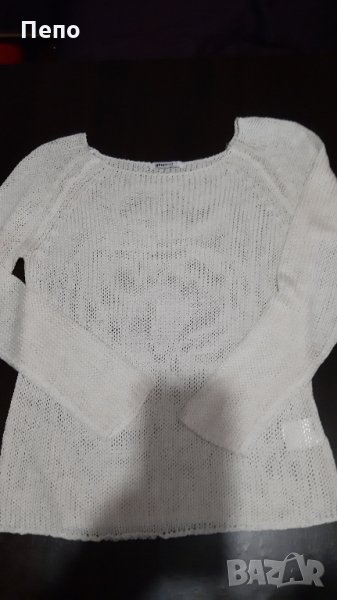 Бяло пуловерче, снимка 1