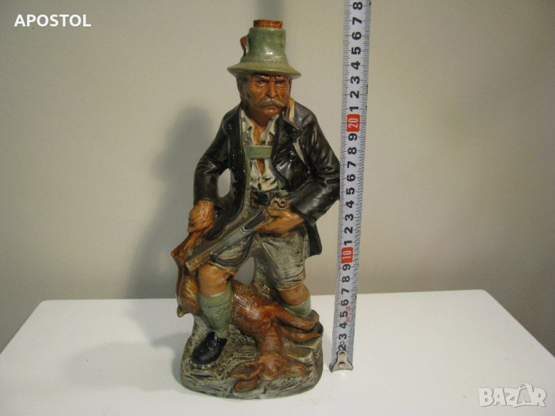 бутилка ръчно рисувана винтидж, снимка 1