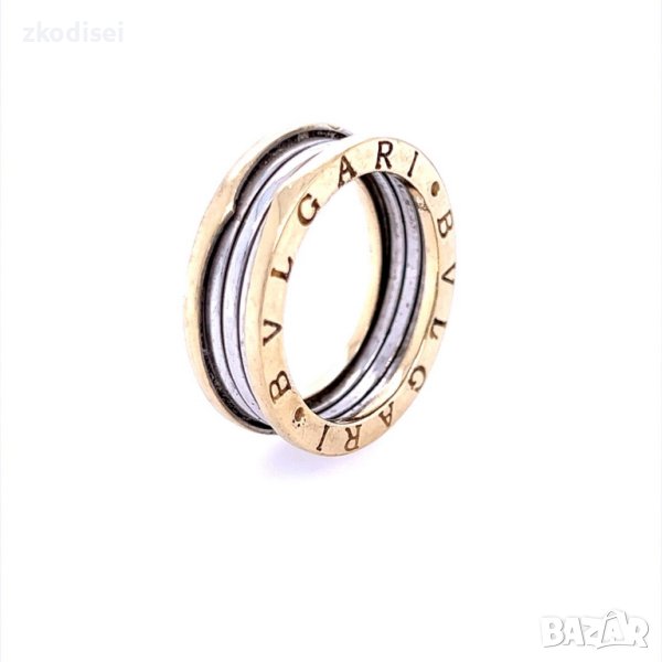 Златен пръстен брачна халка Bulgari 8,68гр. размер:63 14кр. проба:585 модел:22337-1, снимка 1