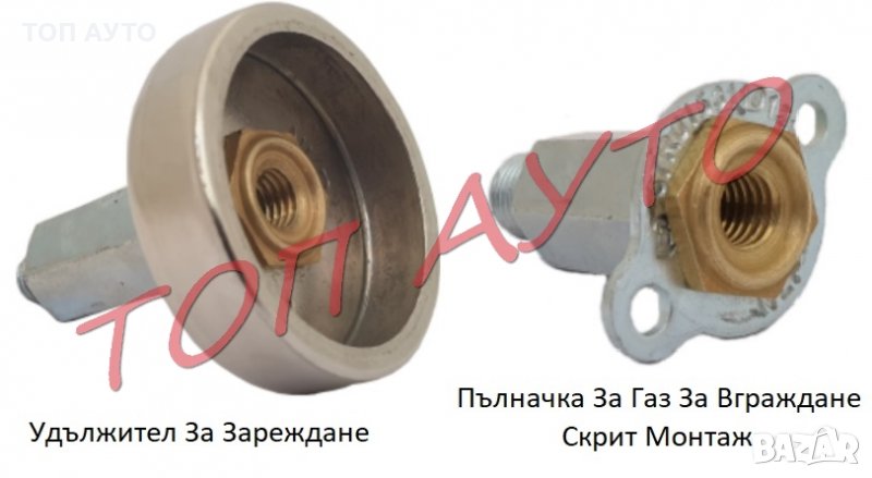 Пълначка За Газ За Вграждане За Скрит Монтаж Удължител За Зареждане, снимка 1