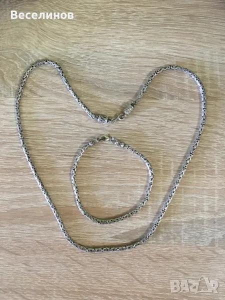 Масивен сребърен абитуриентски комплект, снимка 1