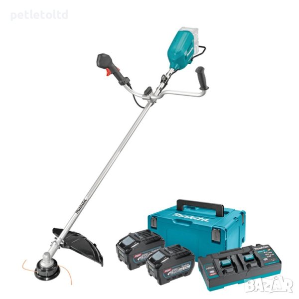 Акумулаторната моторна коса, комплект зарядно и 2 бр. батерии 40 V / 5 Ah, снимка 1