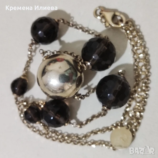 Сребърно колие , снимка 1