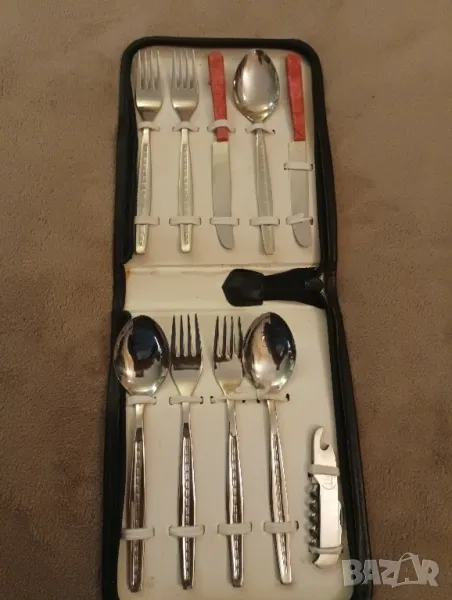 Туристически комплект прибори за хранене 1300 години България, В. Търново. , снимка 1