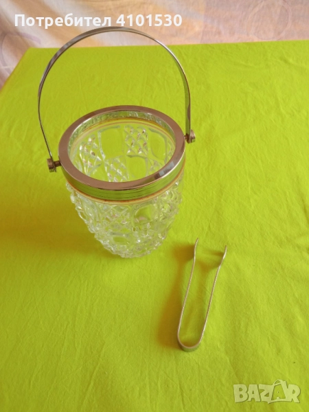 Кристален съд за лед, снимка 1