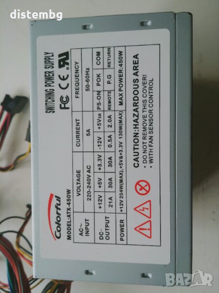 Компютърно захранване ATX Colorful ATX-450W, снимка 1