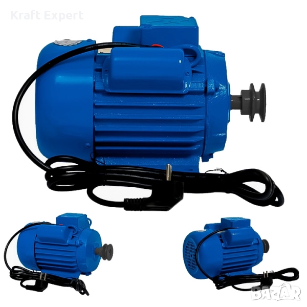 Монофазен електромотор 4 kW – 2800 об./мин, чугунен корпус, снимка 1